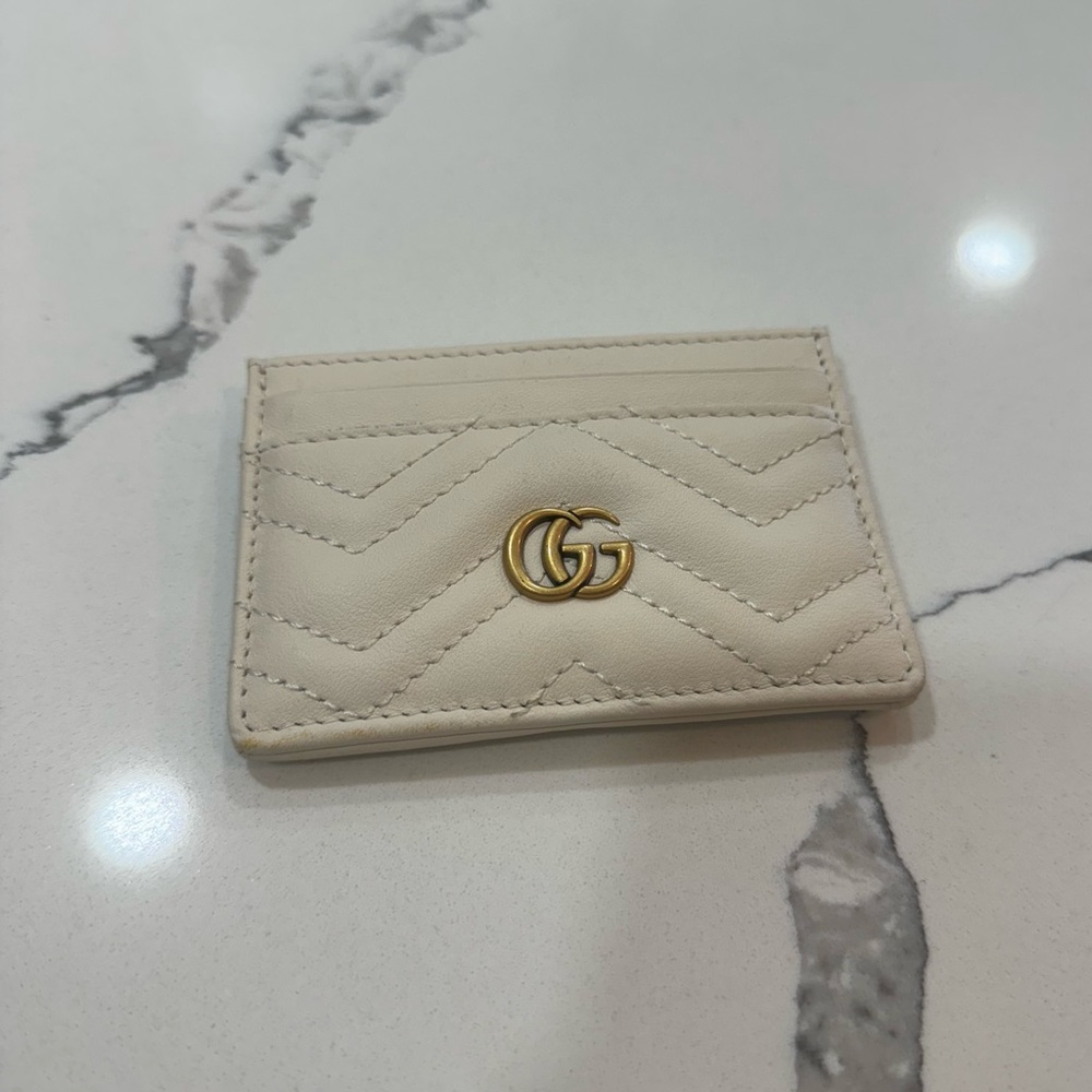 Brand new cream Gucci cardholder